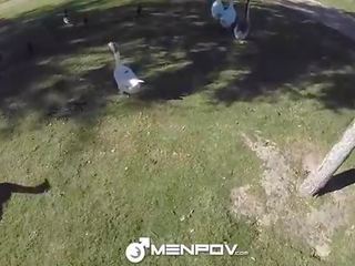 MenPOV Outdoor picnic introduces to POV fuck